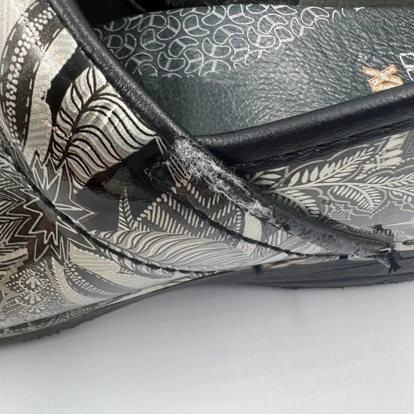 Dansko XP 20 Mules Clogs SIlver Greenery Mosaic Slip On Women's 40 US 9.5 - 10 - Picture 3 of 13